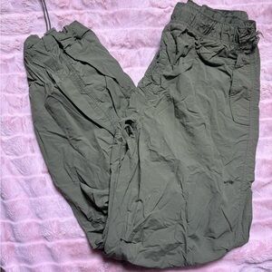 Army green stretchy pants